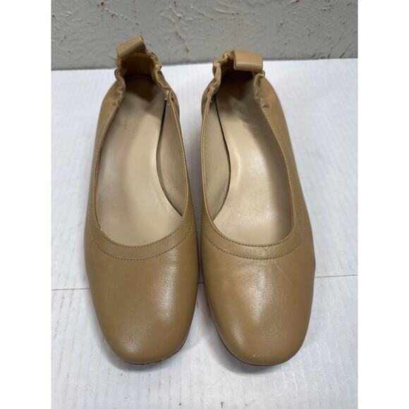 Everlane Womens The Italian Leather Day Heel Slip‎ On Beige Tan Size 7